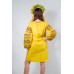 Embroidered boho dress "Fairy Story" Lemon